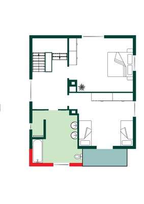 Grundriss Obergeschoss neu - nach Anbau!