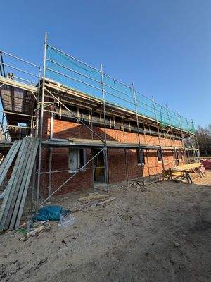 Das Doppelhaus im Bau Stand Febr. 2026
