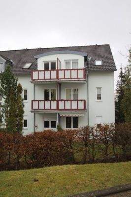 Rückseite mit Balkone