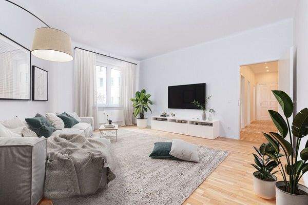 Wohnzimmer WE14/ digital möbliert