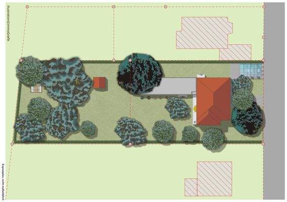 Grafikplan Grundstück