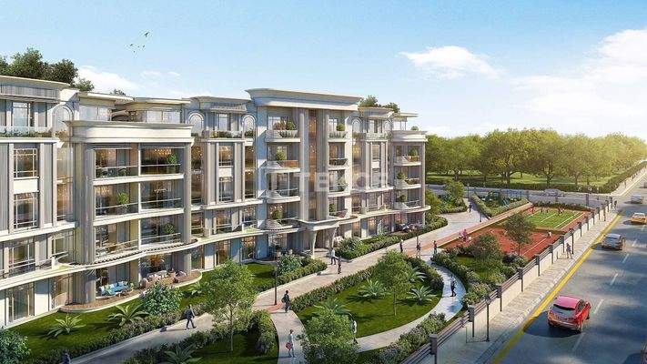 Apartments in a Complex with a Landscaped Garden in Kocaeli