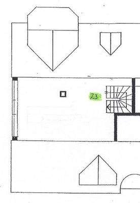 Grundriss Spitzboden/Studio