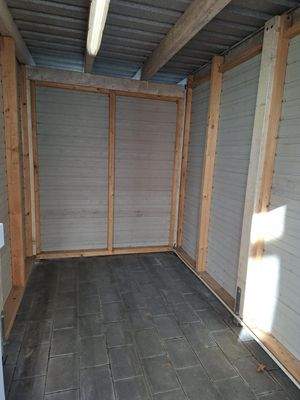 Abstellbereich hinter dem Carport