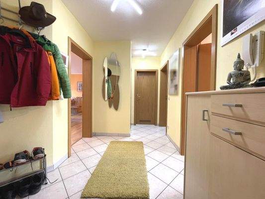 mit Kaminzug im Abstellraum