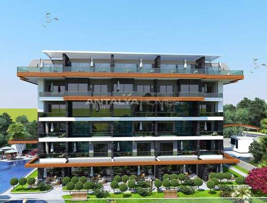 Stylish Flats 400 m from the Coast in Alanya, Antalya