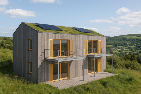 Doppelhaus KI generiert