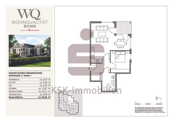 Grundriss Haus 1 Wohnung 3