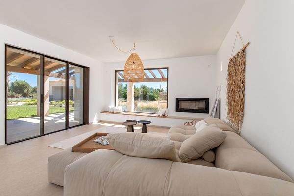 Wohnbereich mit Kamin