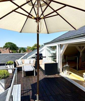 sommerliche Dachterrasse