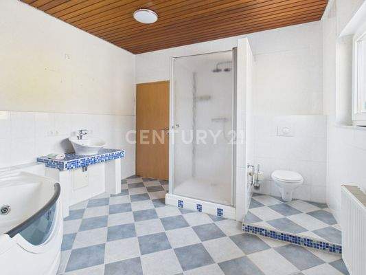 Geräumiges Badezimmer