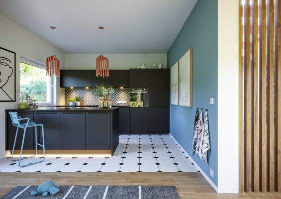 Moderne Küche mit Charme