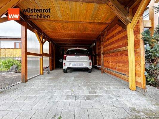Carport 2 – funktional mit Geräteraum