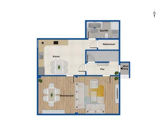 Grundriss Haus 1 - EG