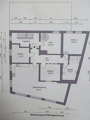 Wohnung im Obergeschoss