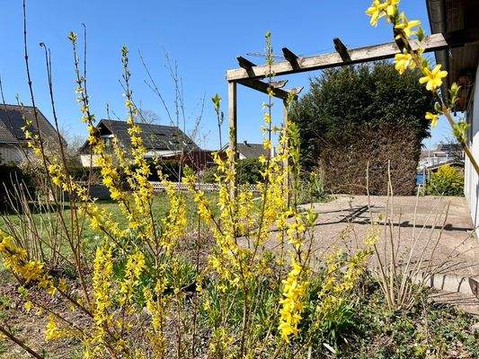 Hausansicht mit Terrasse