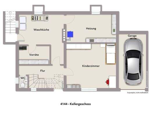 Grundriss KG visualisiert 4144