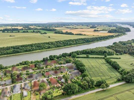 Blick zum Nord-Ostsee-Kanal