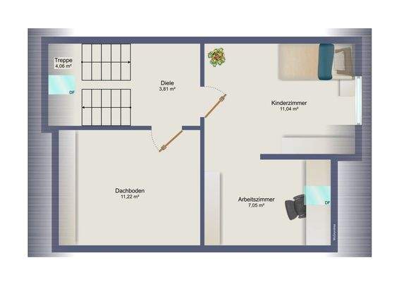 Grundriss Dachgeschoss