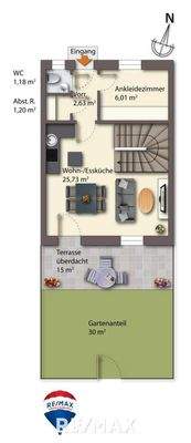 Grundriss EG ETW Reisnerweber Weg 131c Top 8 8412