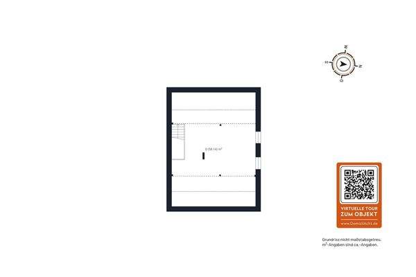 Grundriss nicht ausgebautes Dachgeschoss