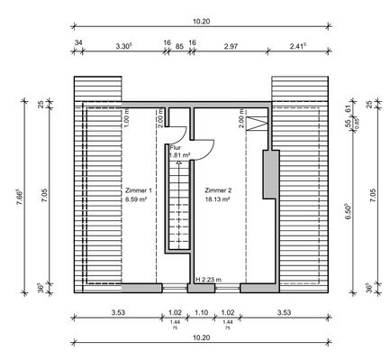 Grundriss Obergeschoss