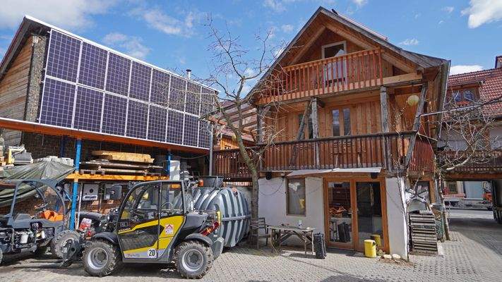 Rückansicht des Ensembles