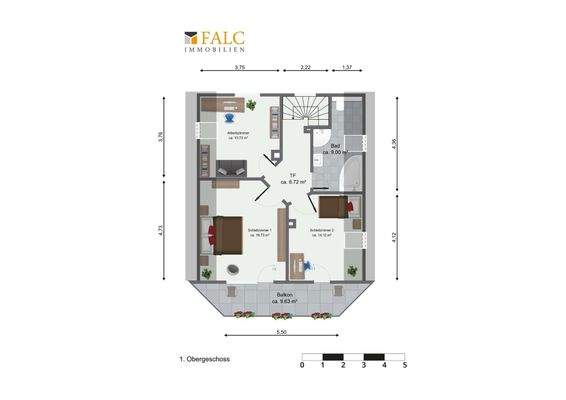 Grundriss Obergeschoss 