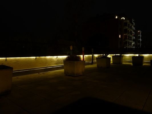 Terrasse bei Nacht