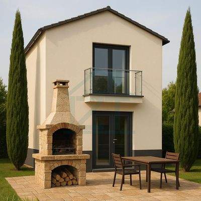 Mediterrane Haus mit Patio und Pizzaofen