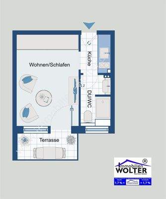 Skizze Appartement Wyk