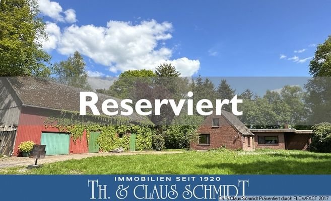 Ansicht des Landhauses mit gr Scheune