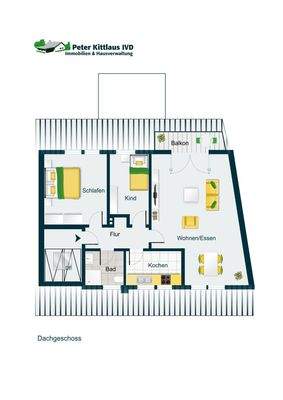 Grundriss der Wohnung