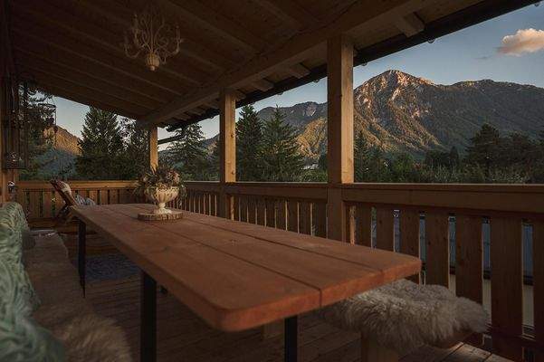 Aussicht Balkon Abends