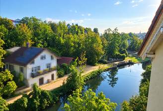 Blick vom Balkon