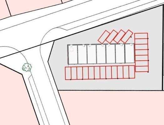 Lageplan Kfz-Stellplätze im Souterrain