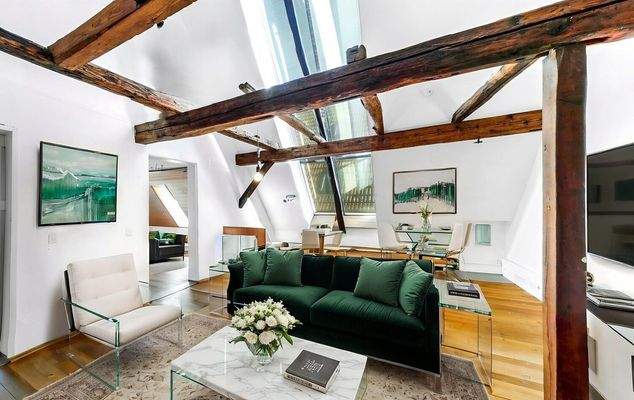 Visualisierung Wohnbereich Dachgeschoss