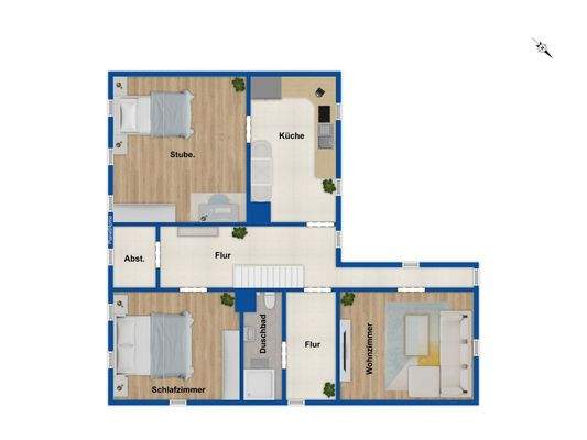 Grundriss Obergeschoss