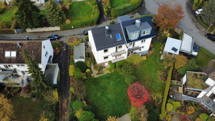 Ansicht Gebäude Garten 