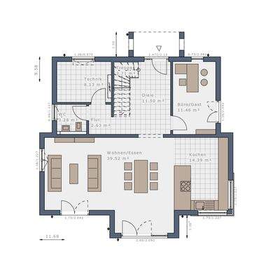 Grundriss Erdgeschoss