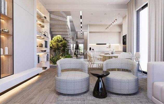 Houses in Complex Close to Forest in Antalya Duzlercami