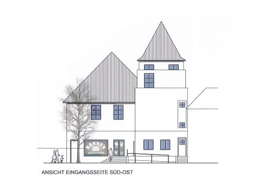 Ansicht Eingangsseite Süd-Ost