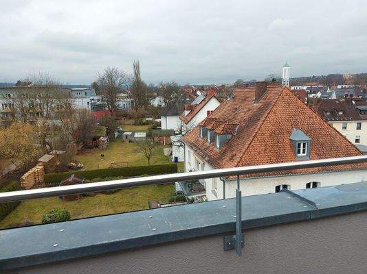 Der Ausblick von der Loggia