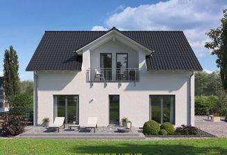 Dieses klassische massa haus Fertighaus Einfamilienhaus im Lifestyle-Design präsentiert sich mit dun