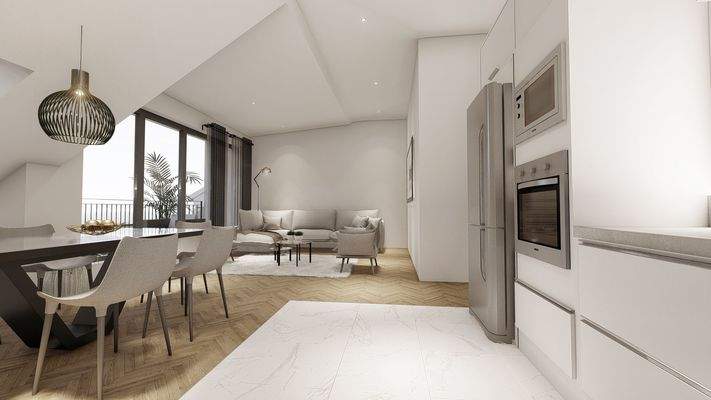 3D Küche-/Wohnbereich (DG)