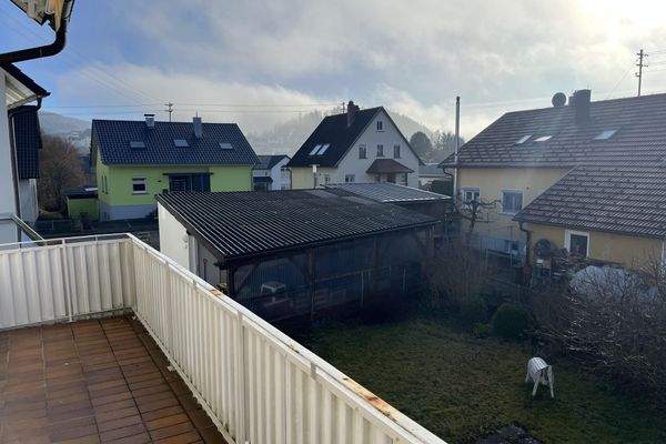 Aussicht vom Balkon im OG