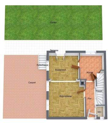 Erdgeschoss-Illustration