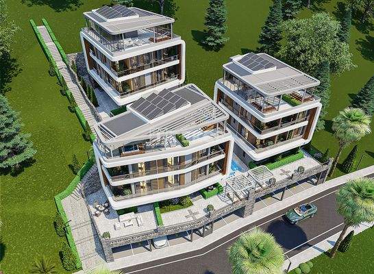 Spacious Apartments with Smart Home Systems in Alanya