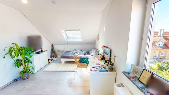 Schlafzimmer 2 DG-Wohnung 2/2