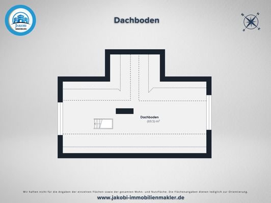 Grundriss Dachboden